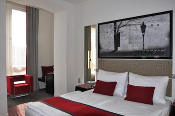 Red and Blue Design Hotel Prague galeri fotoğrafı