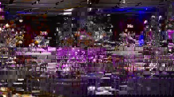 Outdoor wedding area