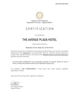 The Avenue Plaza Hotel